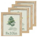 8x10 Picture Frame 4 Pack, Solid Wood