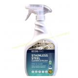 4ct ECOS PRO Soy Scent Stainless Steel Clean 32 oz