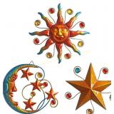 Limygus Celestial Wall Sculpture, Set of 3