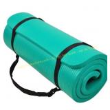 1 inch Yoga Mat Green