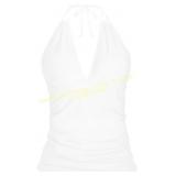 Yonique Halter Tankini Top S with Tummy Control