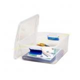 2ct Homz Heavy Duty Clear Stackable Totes