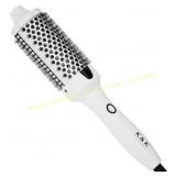 K&K Thermal Brush, White Heated Curling Brush