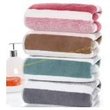 Microfiber Hand Towels (Stripe-Cabana)