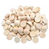 200pcs Half Wood Balls (12mm) Unfinished