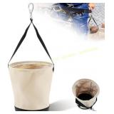 Heavy Duty Tool Canvas Bucket 12x12x9 Inches