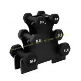 BalanceFrom 20 lb Neoprene Dumbbell Set