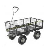 Gorilla Carts Steel Utility Cart, 800 lb Gray