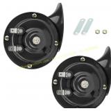 2Pcs Snail Air Horn 300DB 12V Car Horn Kit