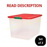 Homz 16 Gal Latching Storage Box (2)