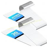 JOYBOS 30 Pack Pants Hangers, Open Ended