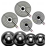 Black Porcelain Drip Pan Set by Cenipar