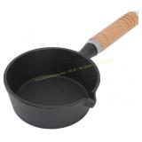 Cast Iron Mini Egg Frying Pan, Wooden Handle
