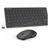 TECKNET Wireless Keyboard & Mouse 2.4GHz Combo