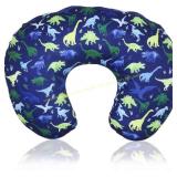 Dinosaur Nursing Pillow Cover, Watercolor Blue