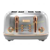 Haden Heritage Stainless Steel 4-Slot Toaster