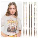 REECHO 6PCS Clip in Braid Hair 14" Dark Blonde