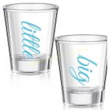Lounsweer Sorority Shot Glasses 2 oz Blue