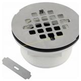 Welsan PVC Shower Drain with Grid Cover