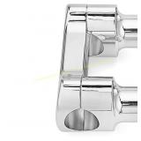 Wsays Chrome 2" Riser Clamp Kit for Harley