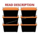 Life Story 55-Quart Stackable Bin, 6 Pack