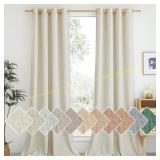 NICETOWN Linen Curtains 55W x 84L 2Pcs