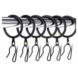 Hotop Metal Drapery Curtain Rings 32 mm
