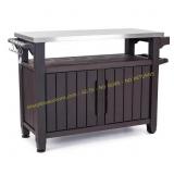 Keter Unity XL Outdoor Bar Cart, Brown