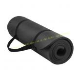 BalanceFrom GoYoga 71x24 In. Yoga Mat Black