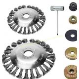6+8" Steel Wire Rotary Brush Cutter Head