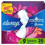 3ct Always Radiant FlexFoam Pads, Size 2, 26 Count