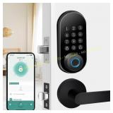 Keyless Entry Door Lock with Handle (Black)