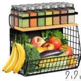 Magnetic Refrigerator Shelf with Wood Lid Set