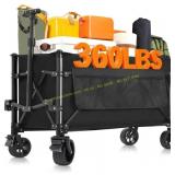 Favoyard Collapsible Wagon 150L/360Lbs Black