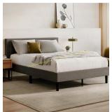 Nectar Cal King Bed Frame & Headboard Gray