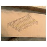 Resident bamboo twin frame walnut