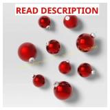 42pc Round Ornament Set Red - Wondershop