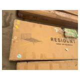 Resident queen upholstered headboard (gray)