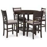 Langwest Dining Table & 4 Stools Set
