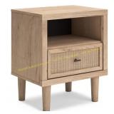 Cielden Brown 1 Drawer 21 in. W Nightstand