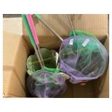 Butter fly nets, baskets