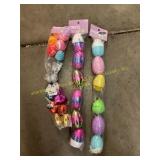 3ct Plastic Eggs, Dyeing Cups, Table Cover & Misc