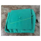 Green graduation gown