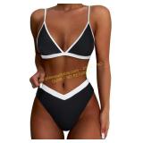 SUUKSESS Women Triangle Bikini Set 2pc