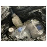 Bleach and bathroom cleaner