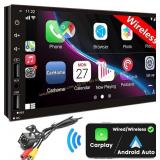 Double Din Car Stereo with Apple CarPlay