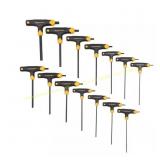 SAE & Metric T-Handle Hex Key Set (14-Piece)