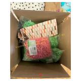 Crinkle paper box- multicolored