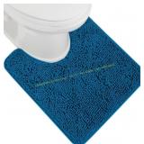 Gorilla Grip Plush Bath Rug, 22.5x19.5, (gray)