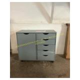 Gray 5 Drawer Dresser